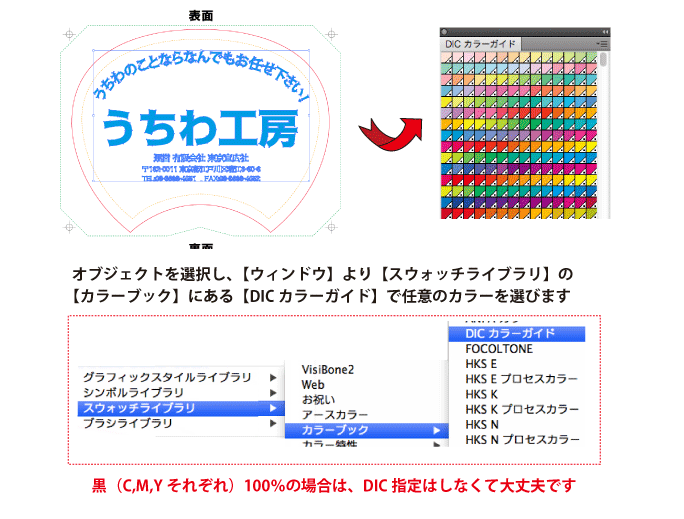 特色DIC指定